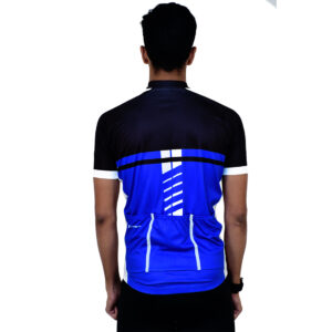 Custom Cycling Jersey | Cycle Jersey For Men Black & Blue Color