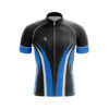 Half Sleeve Customized Cycling Jersey for Men Black, Blue & White Color