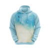 Unisex Winter Wear Hoodie Blue & White Color