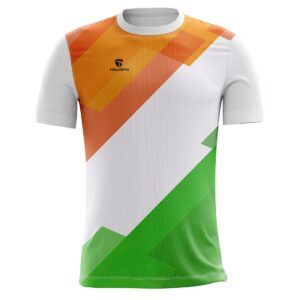 15Th August Dryfit Men’s Jersey Tees White Indian Tri Color