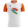 Show Your Patriotism : Indian Independence and Republic Day T-Shirts White & Orange Indian Tri Color