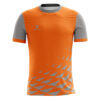 Men's Walking / Running T-shirt Orange & Grey Color