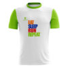 Men's GYM T-shirt / Jersey White & Green Color