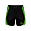 Men’s Light Weight Running Short Black & Green Color