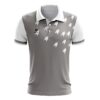 Polyester Printed Polo neck Table Tennis Jersey Grey Color