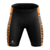 Men’s Cycling Shorts | Gel Tech Padded Bicycle Riding Shorts Black & Orange Color