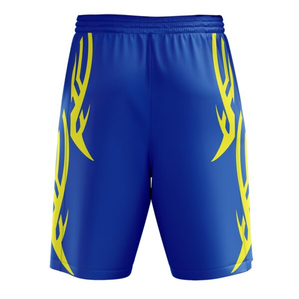 Basketball Shorts | Active Athletic Performance Shorts for Men Blue & Yellow Color