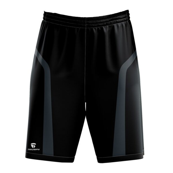 Black Casual Men Basketball Shorts with Pockets for Running Workout Activewear Black Color