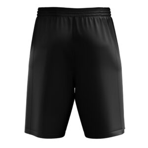 Black Casual Men Basketball Shorts with Pockets for Running Workout Activewear Black Color