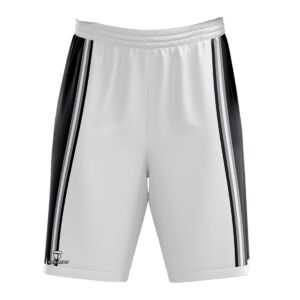 Basketball Shorts for Men | White Black Sports Shorts for Kids White Color