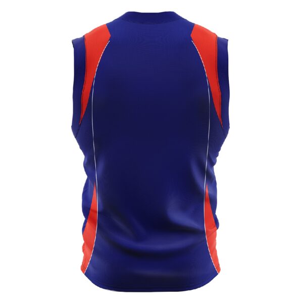 Sublimated Basketball Jersey for Boys Blue & Red Color