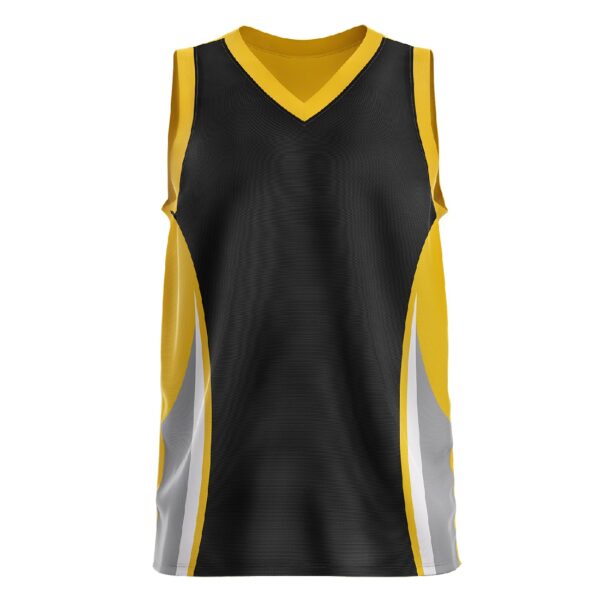 Triumph Basketball Jerseys Online India | Boys Sports Tshirts Black & Yellow Color