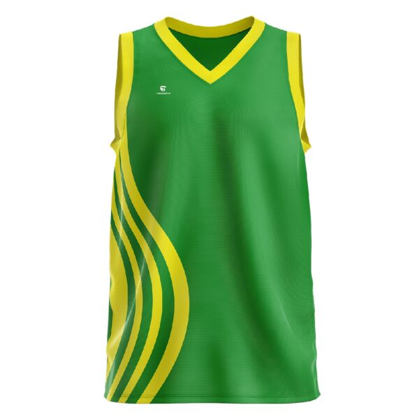 Design Your Own Basketball Jerseys Online | Custom Sportswear Green & Yellow Color