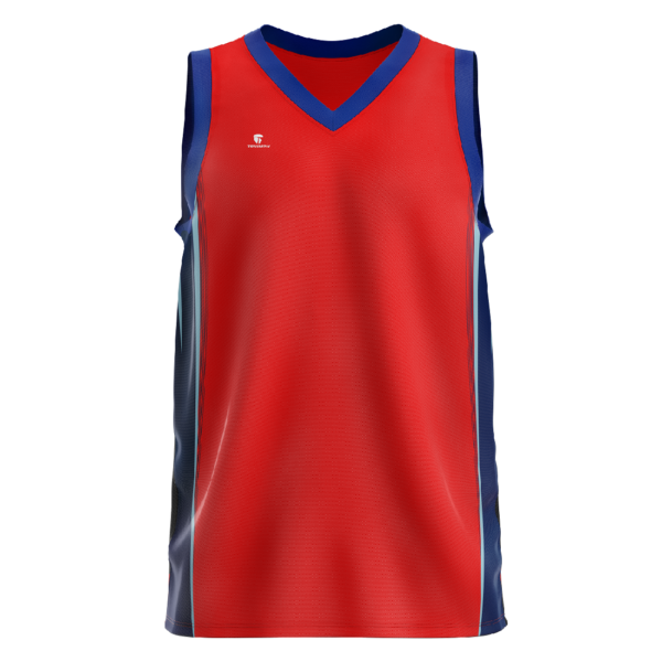 Custom Printed Basketball Jersey For Boy | Triumph Sportswear Red Color