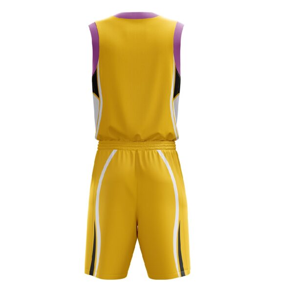 Men Sleeveless Basketball Jersey | Custom Sports Uniform for Team Yellow Color