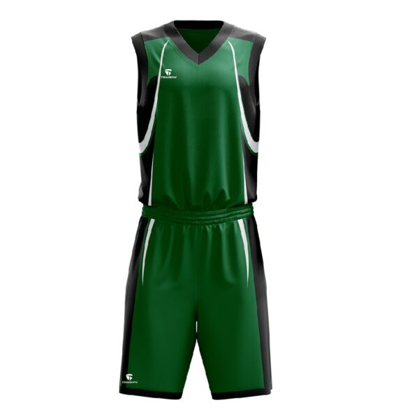 Basketball Jerseys For Boys | Custom Sportswear Uniform Green Color