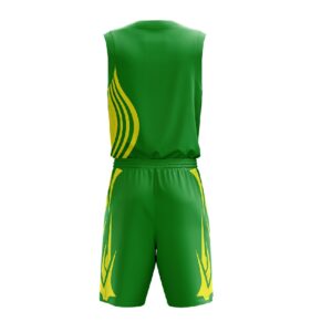 Design Your Own Basketball Jerseys Online | Custom Sportswear Uniform Green & Yellow Color