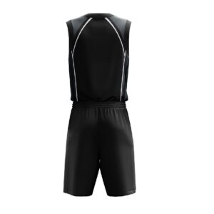 Boy Sleeveless Basketball Jersey | Custom Sports Shorts Black Color