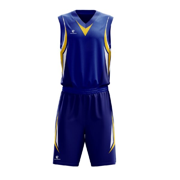 Mens Basketball Jersey | Team Uniform Add Name Number Logo Blue Color