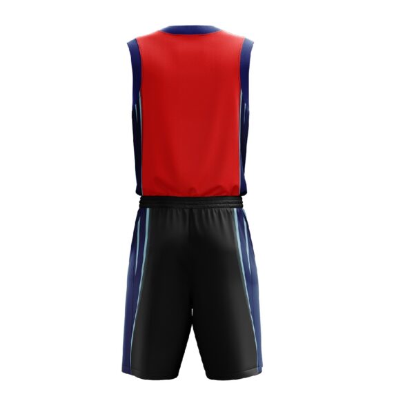 Custom Printed Basketball Jersey For Boy | Triumph Sports Team Uniform Red & Black Color