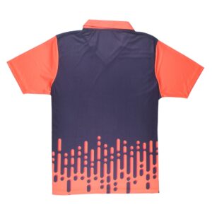 Cricket Jersey Polo Neck Half Sleeve Cricket Shirt for Men Orange & Black Color