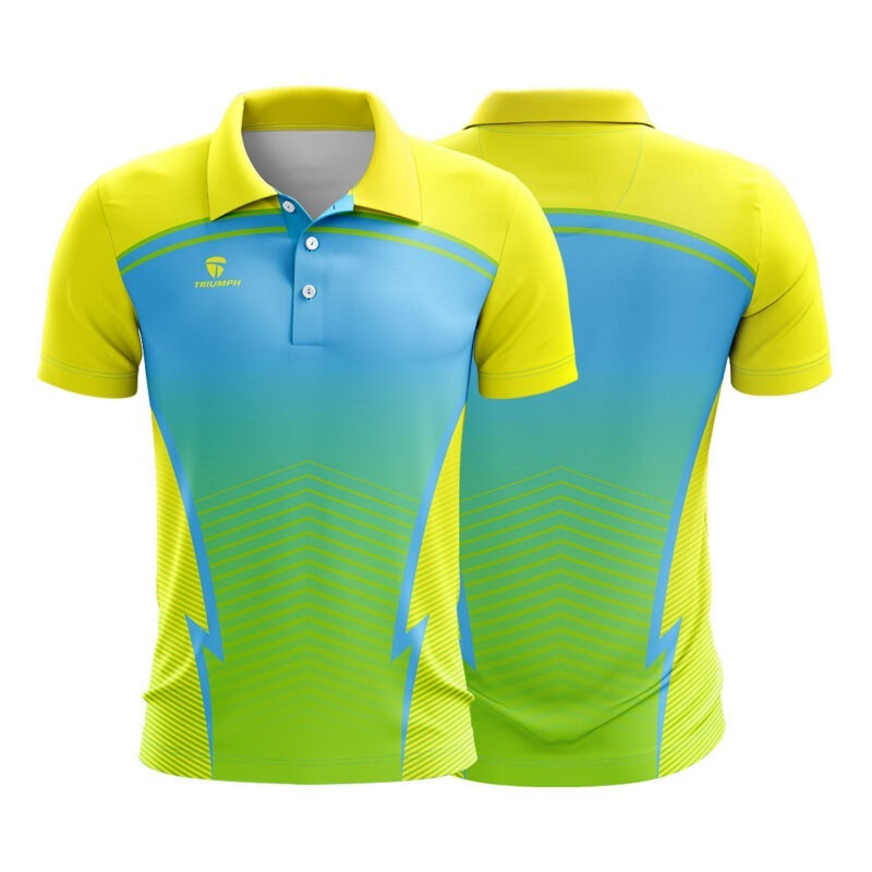 Full Printed Polo Neck Half Sleeve Cricket Jersey for Men – view 5