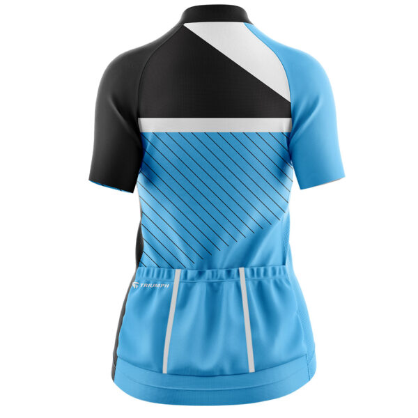 Light weight Dri Fit Bicycle Jersey T-shirt for Women Blue & Black Color