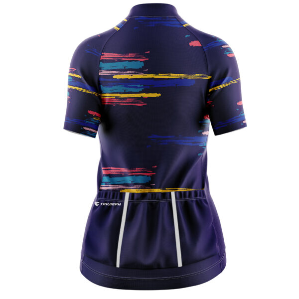 Cycling Jersey Women Long Sleeve | Biking Tops Cycle Jerseys with 3 Pockets Purple Color