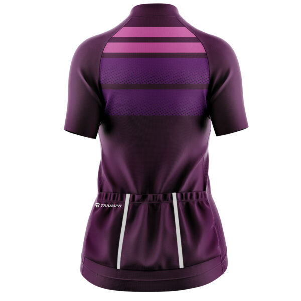 Women’s Sublimated Cycling Jersey Tees Violet & Pink Color