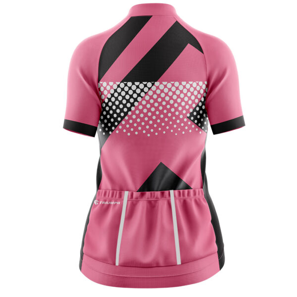 Girls Cycling Shirts | Customized Women’s Cycling Jersey Top Pink & Black Color