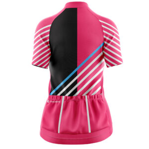 Womens Cycling Jersey | Mountain Bike Tees for Ladies Cycle Bicycle Clothes Pink & Black Color