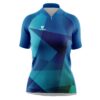 Womens Cycling Clothing | Quick Dry Mountain Biking Jersey Top Blue Color