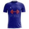 GYM Workout T Shirts for Men | Short Sleeve Athletic T-Shirts Blue Color