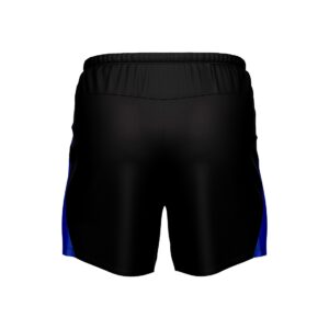 Men’s GYM Shorts with Both Zipper Pockets Black & Blue Color