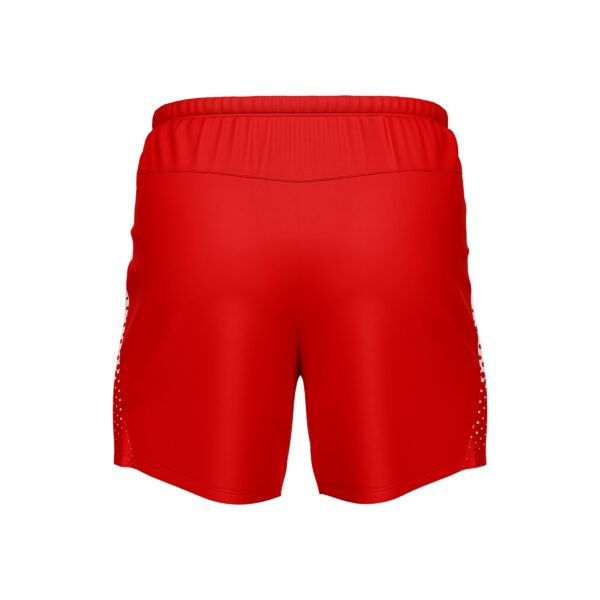 Men’s Gym Shorts | Activewear Workout Sports Bottom Red & White Color