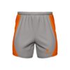 Men’s Workout & Gym Exercise Fitness Shorts Grey & Orange Color