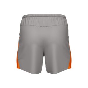 Men’s Workout & Gym Exercise Fitness Shorts Grey & Orange Color