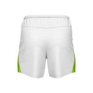 Men’s Quick Dry Workout Gym Shorts with Pocket White & Green Color