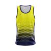 Gym Vests For Men Online | Workout Training Singlet Yellow & Navy Blue Color