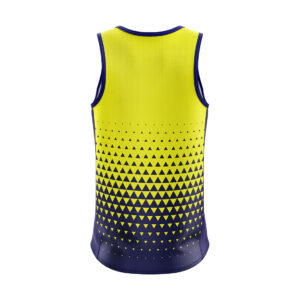 Gym Vests For Men Online | Workout Training Singlet Yellow & Navy Blue Color