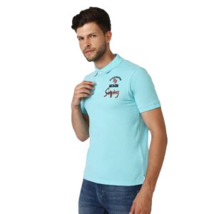 Men's Casual T-Shirt | Polyester Polo Neck Collar T shirt