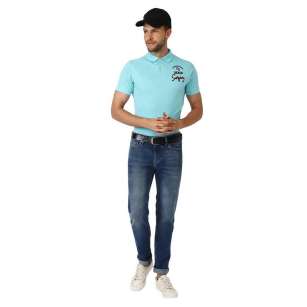 Men's Casual T-Shirt | Polyester Polo Neck Collar T shirt