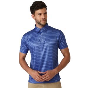 Men's Polo T-Shirts Blue | Regular Button Down TShirt for Men