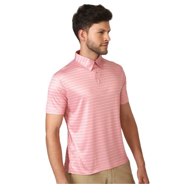 Striped Tshirt For Men | Men's Regular Fit Polo Tshirt Pink