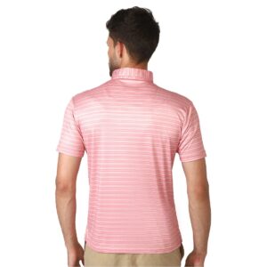 Striped Tshirt For Men | Men's Regular Fit Polo Tshirt Pink