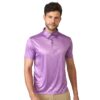 Polka Dots Polo Neck Tshirt for Men's | Printed Casual T-Shirts Purple