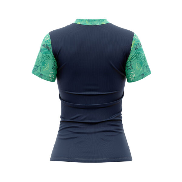 Women’s Tennis T-Shirts Quick Dry Short Sleeve Active Workout Tees Running Tops Blue & Green Color