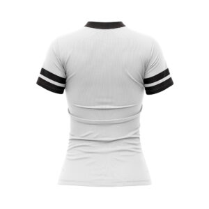 Tennis Practice T Shirts Tops for Women | Custom Tennis Wear White & Black Color