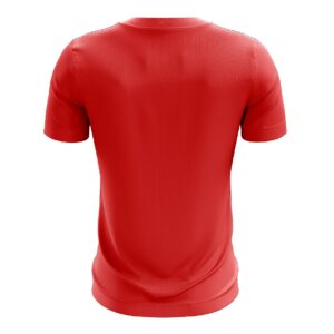 Mens Tennis T-Shirt Quick-Dry Casual Polo Shirts for Youth - Red Color