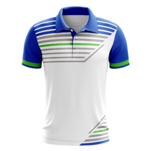 Mens Dri-FIT Short Sleeve Tennis T Shirt Jersey - Royal Blue Color